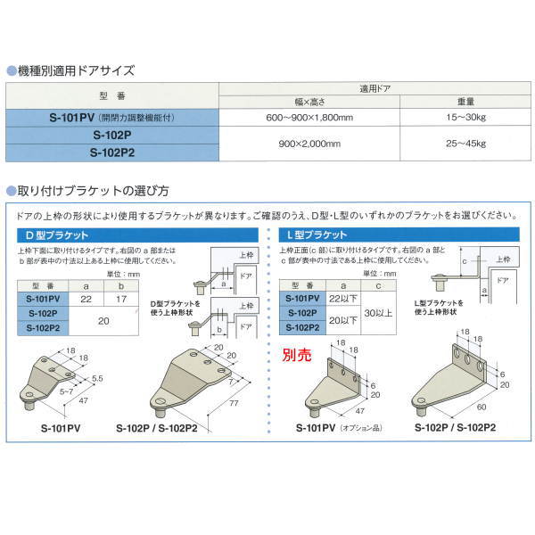 鈴木金物 / RYOBI(ﾘｮｰﾋﾞ) ﾄﾞｱﾏﾝ S-101PV ﾎﾜｲﾄ